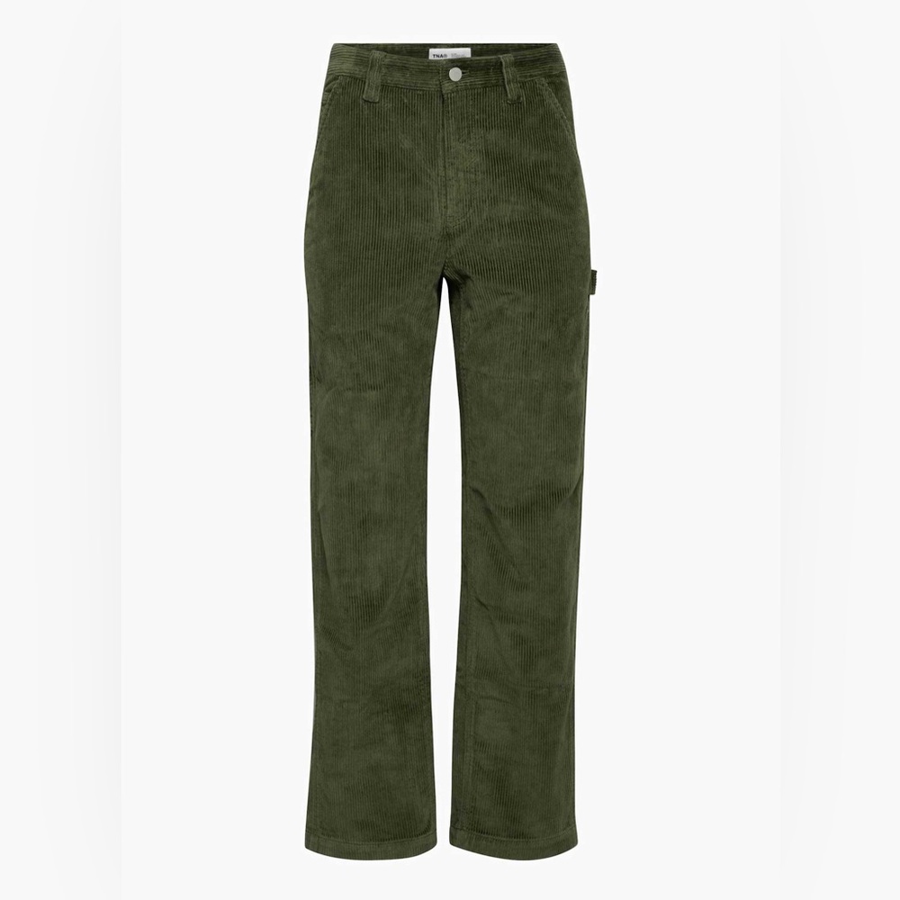 ARITZIA‎ TNA Green Corduroy Trousers wide legs Pants size 6